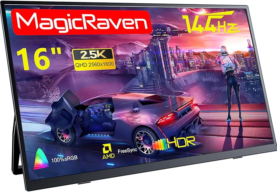 16.1inch 2.5k 144Hz モバイルディスプレイ Amazon.co.jp: MAGICRAVEN/KEEPTIME モバイルモニター 2.5K 144Hz 16