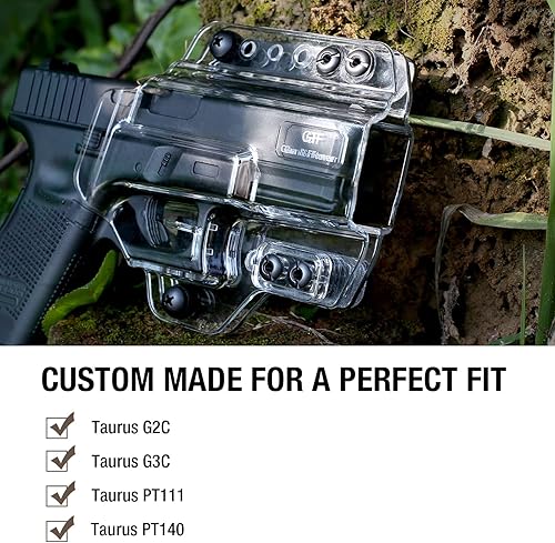 Miniatura 4 de Fundas Taurus G2C, funda de paleta de polímero compatible con Taurus G2CG3C, Taurus Millennium PT111PT140 G2. Funda de transporte abierta para