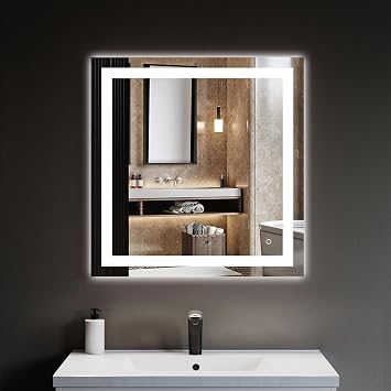 Dowell LED Bathroom Mirror with Adjustable Brightness | Anti-Fog Wall-Mounted Vanity Mirror | Modern Backlit Design-5008 3031