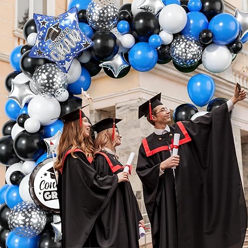 Miniatura 59 de Arco de globos de dinosaurio azul, verde y naranja, 121 unidades, cumpleaños de niños, decoraciones de baby shower Verde Naranja Azul