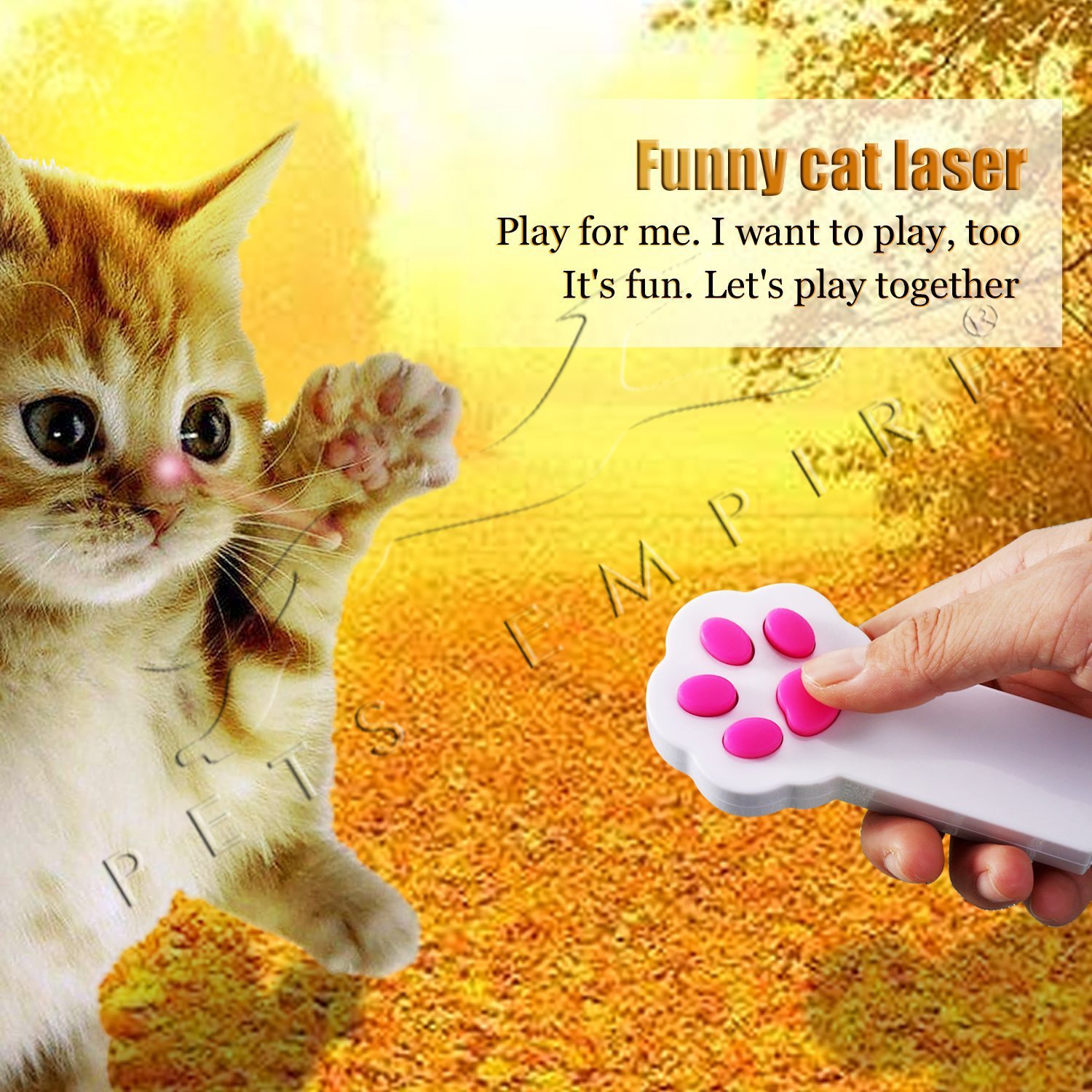 PETS EMPIRE Paw Style Cat Catch The LED, Laser Light Pointer Cat Toys, Light Chaser Pet Toy, Interactive Cats Training Pointer, 5 in 1 LED Pointers Game for Cats, Kittens - 1N (B07B3S83GM) Amazon Price History, Amazon Price Tracker