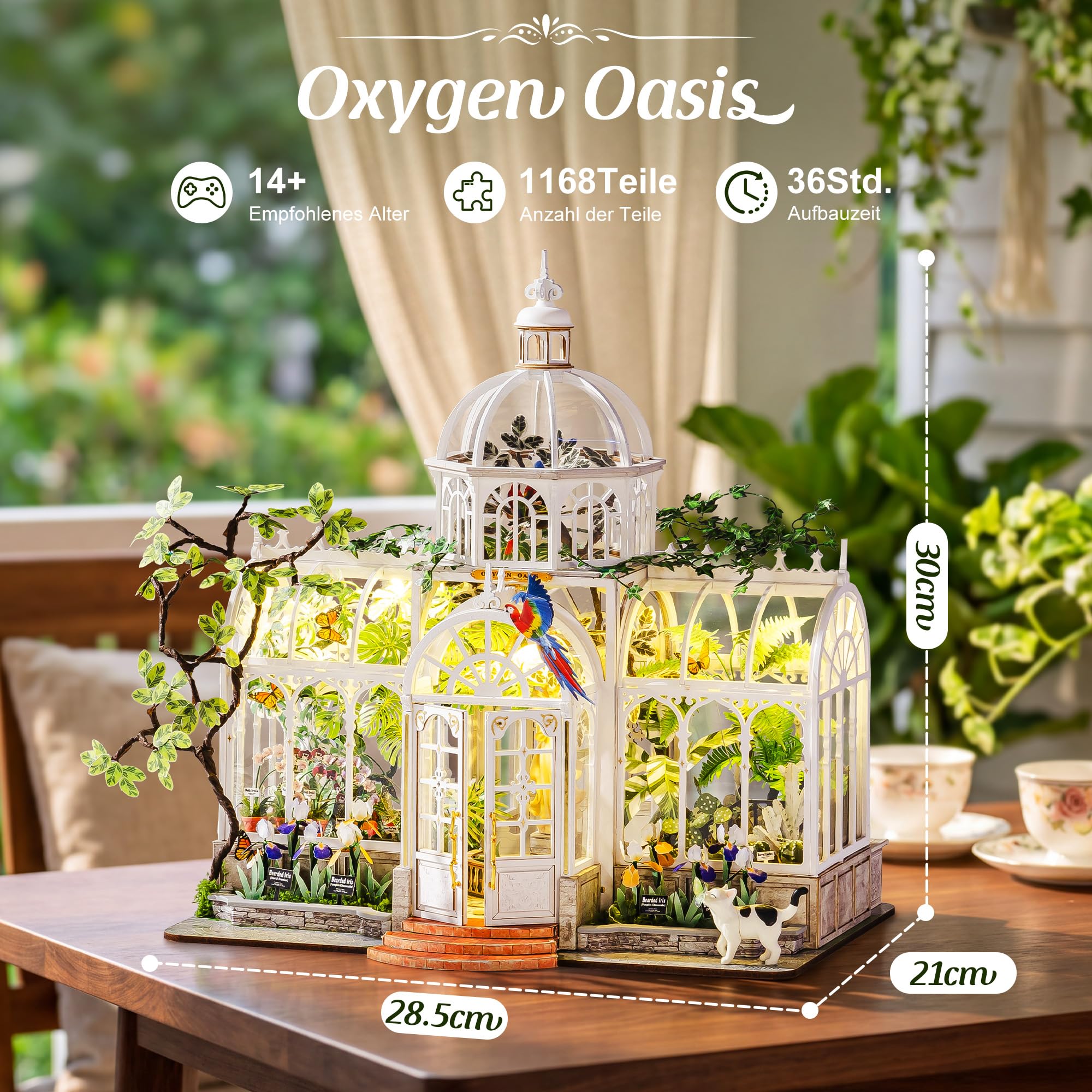 ROBOTIME Modellbau Miniaturhaus Oxygen Oasis DIY Expert