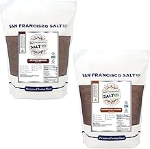 San Francisco Salt Company Gourmet Salt Bundle (2 x 2 lb Bags) - Alderwood Smoked Salt + Hickorywood Smoked Salt, Flavored Kosher Salt for BBQ & Gourmet Cooking, Authentic Seasoning Salt, Non-GMO
