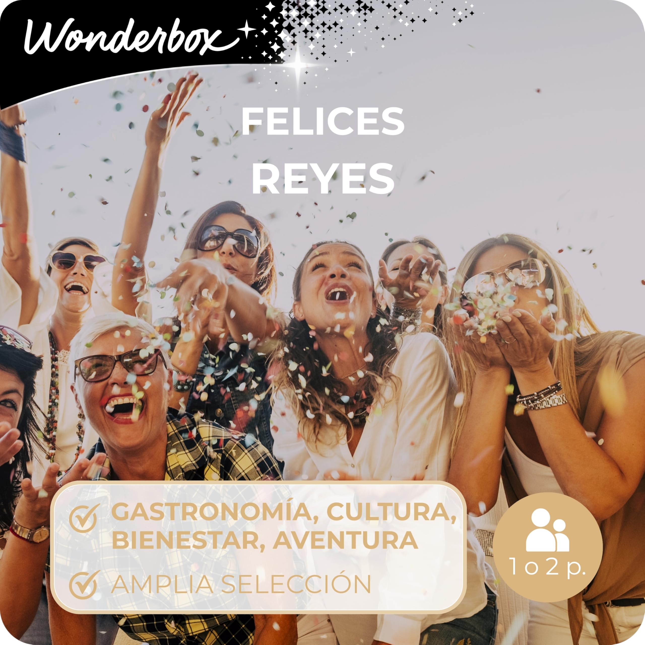 WONDERBOX - Caja Regalo - Felices Reyes - 18 000 experiencias en España y Europa para 1 o 2 Personas - Ideas Regalo Mujer Hombre Pareja Original