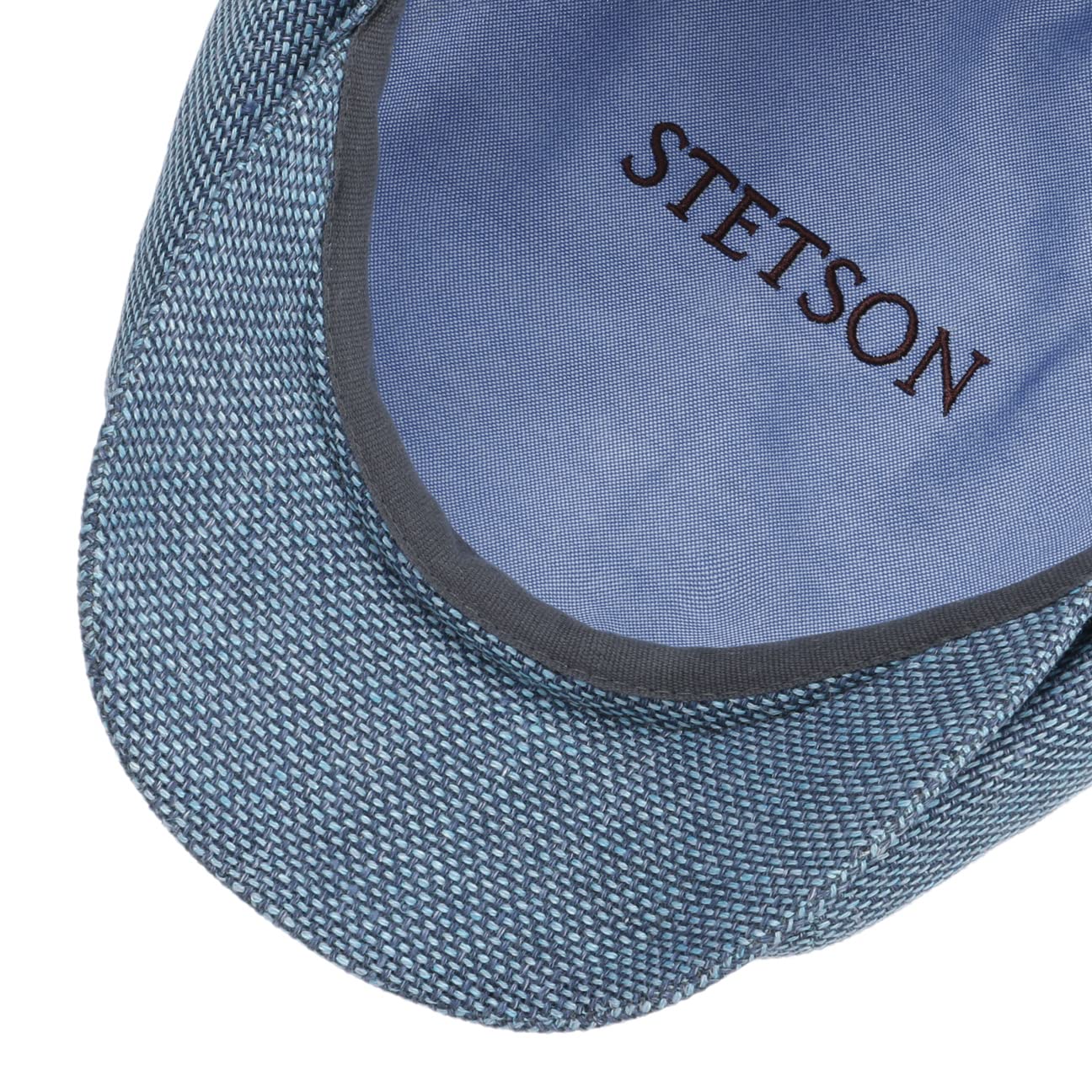 Stetson Hatteras Ellington Flatcap Melierte Mütze Klassische Schiebermütze Wide-Fit Style Made in EU Damen Herren Ganzjährig