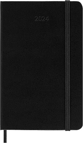 Miniatura 2 de Moleskine DHB12WH2Y24 Notebook, Beginning January 2024, Weekly Diary, Horizontal (Horizontal) Hard Cover, Pocket Size (W x H x H) 3.5 x 5.5 inches