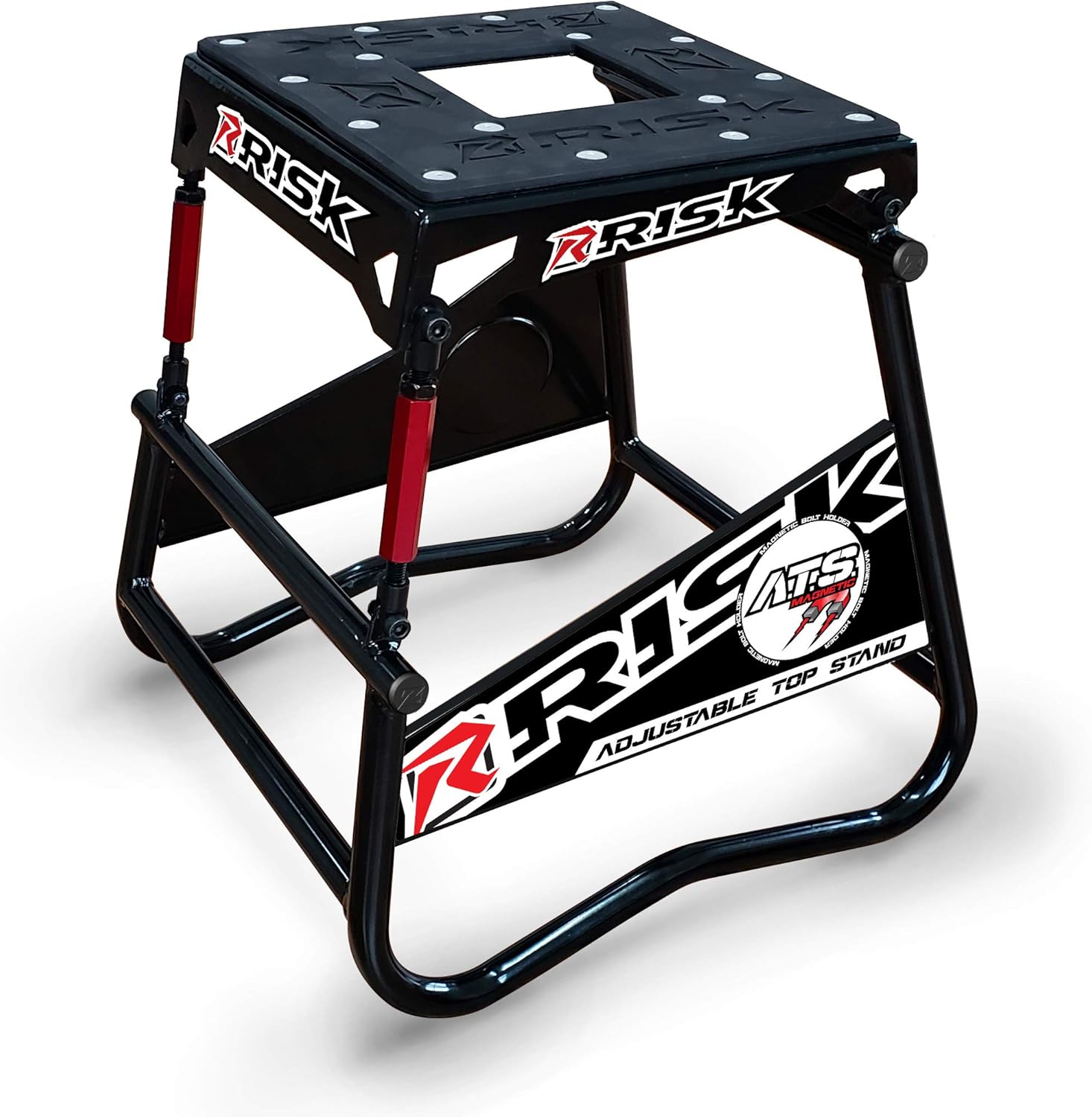 RISK Racing 00381 ATS Adjustable Top Magnetic Motocross/Dirt Bike Stand 16.75" x 16" x 17"
