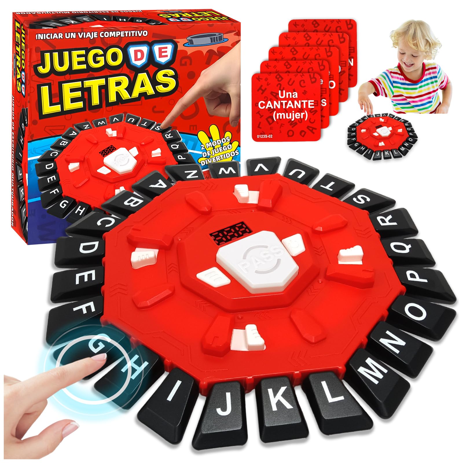 Parole Gioco Tempesta &ndash; Gioco Di Societ&agrave; Con Timer E Lettere, Per 2-8 Giocatori, Adatto A Bambini E Adulti, In Spagnolo