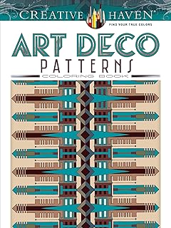 Creative Haven Art Deco Patterns Coloring Book (Adult Coloring Books: Art & Design)