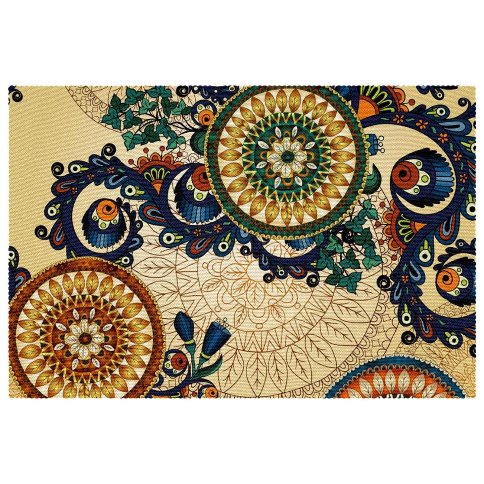 Sets de table mandala antidérapants et thermorésistants pour repas sans taches (Lot de 6)