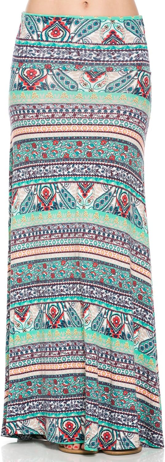 Frumos Womens Tie Dye Maxi Skirts Made in USA
