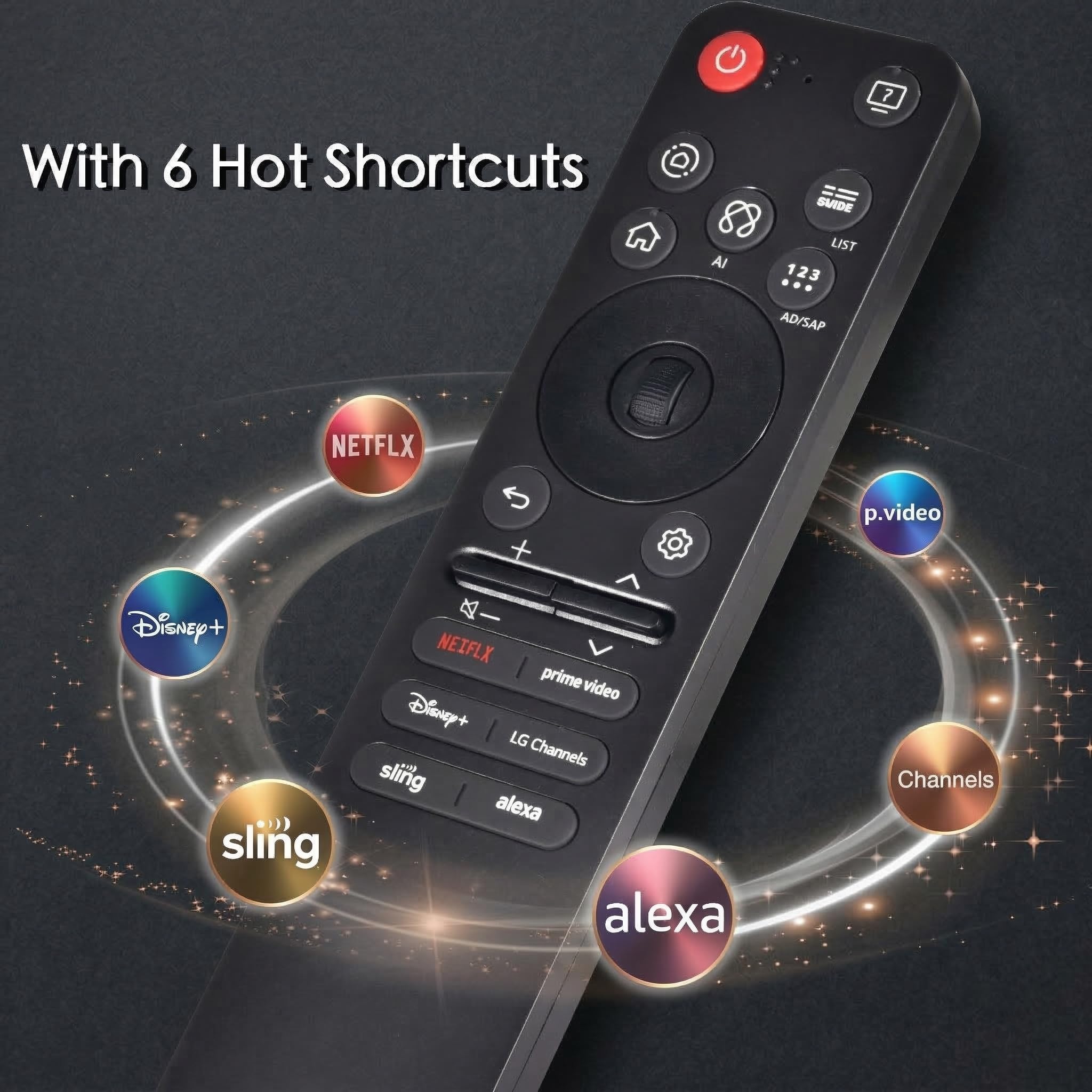 Amazon | LGスマートテレビリモコン、交換用マジックボイスと