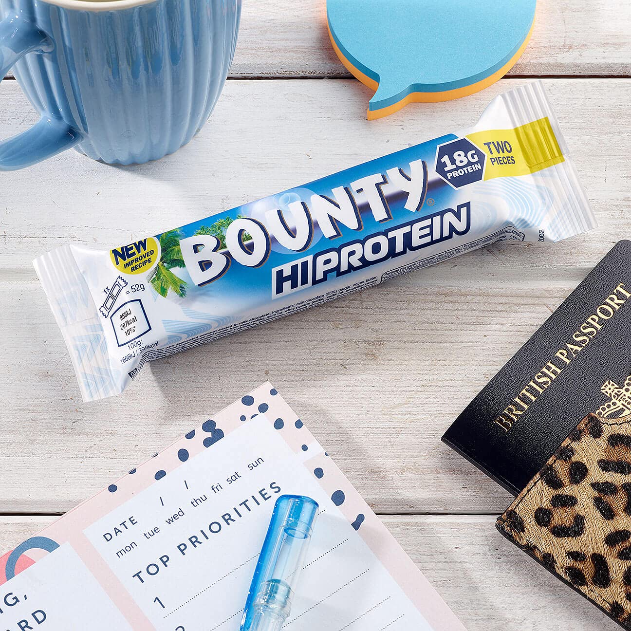 BOUNTY HI-PROTEIN BAR Coconut 12x52g