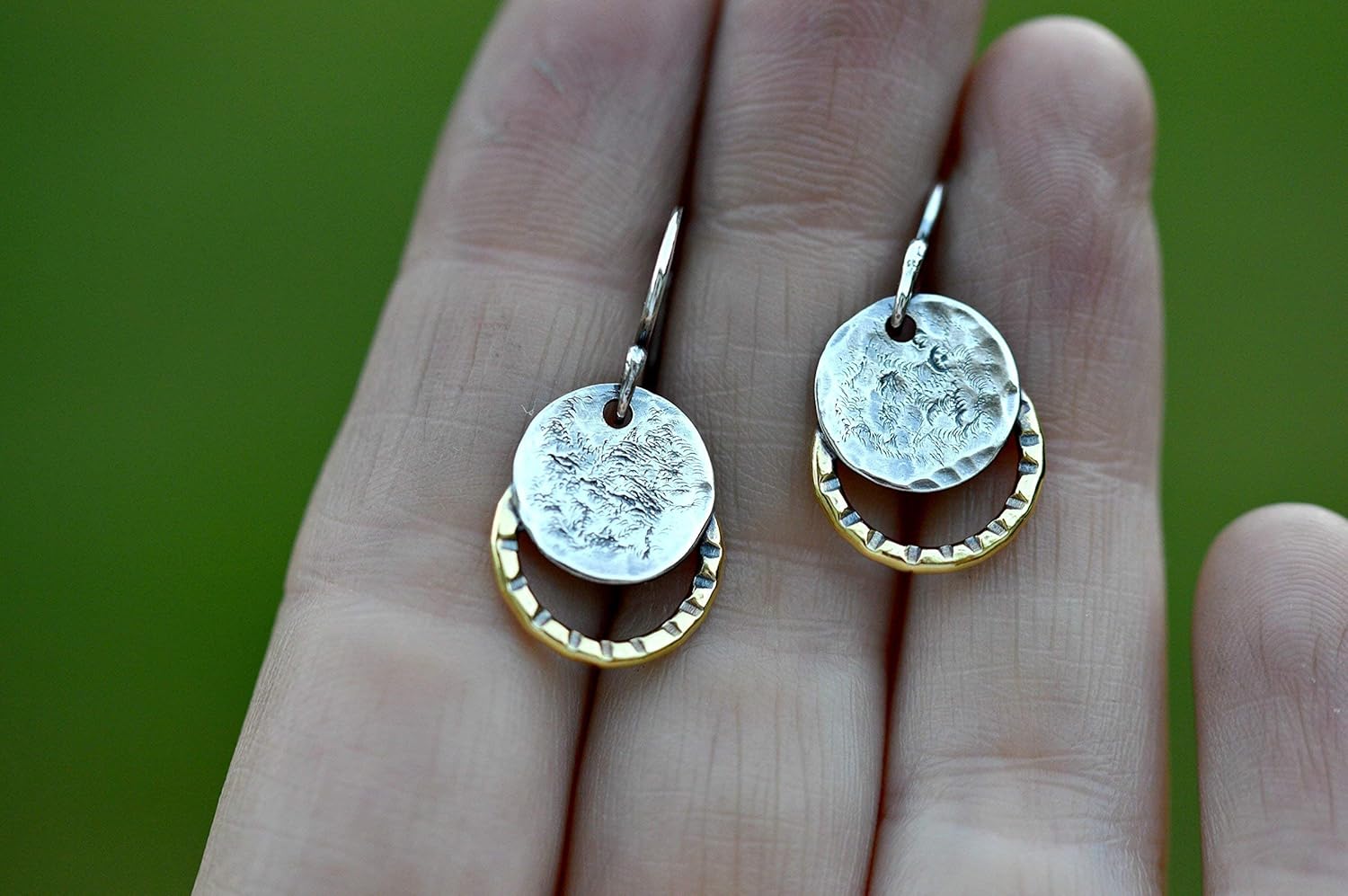 Sterling silver earrings moon dangle earrings gift for her - Image 6