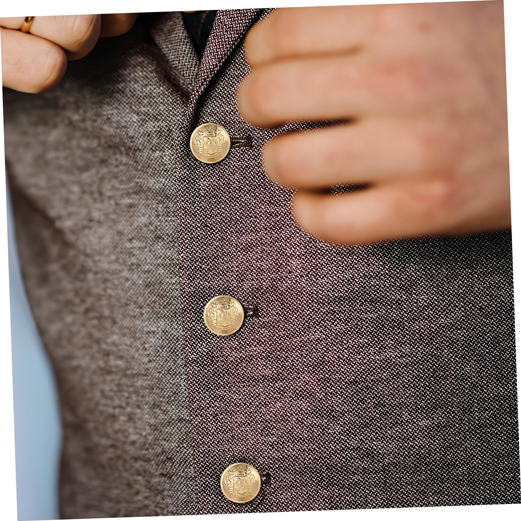 TEHAUX 160stücke Vintage Messing Knöpfe Dekorative Nähknöpfe Für Blazer Anzüge Und Kleidung Ersatzknöpfe Für Stilvolle Kleidung