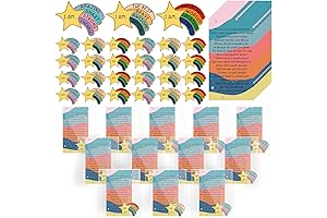 Rainbow Lapel Pin Bulk - End of Year Student Gifts with Inspirational Quotes