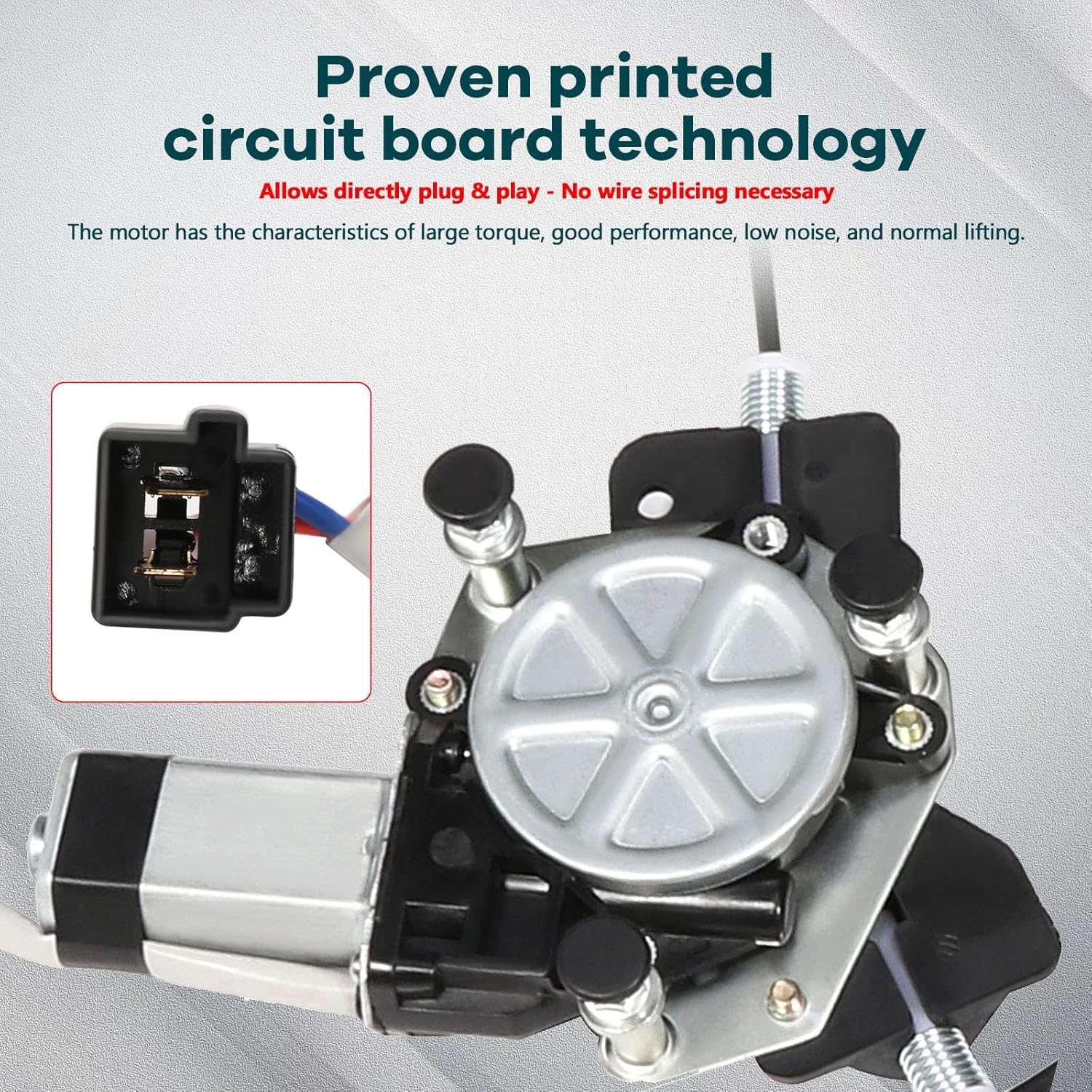 Power Window Regulator with Motor Front Driver Side Front Passenger Side fits for 2004-2007 for Chrysler Town and Country,2004-2007 for Dodge Caravan,2004-2007 for Dodge Grand Caravan 741-534,741-535