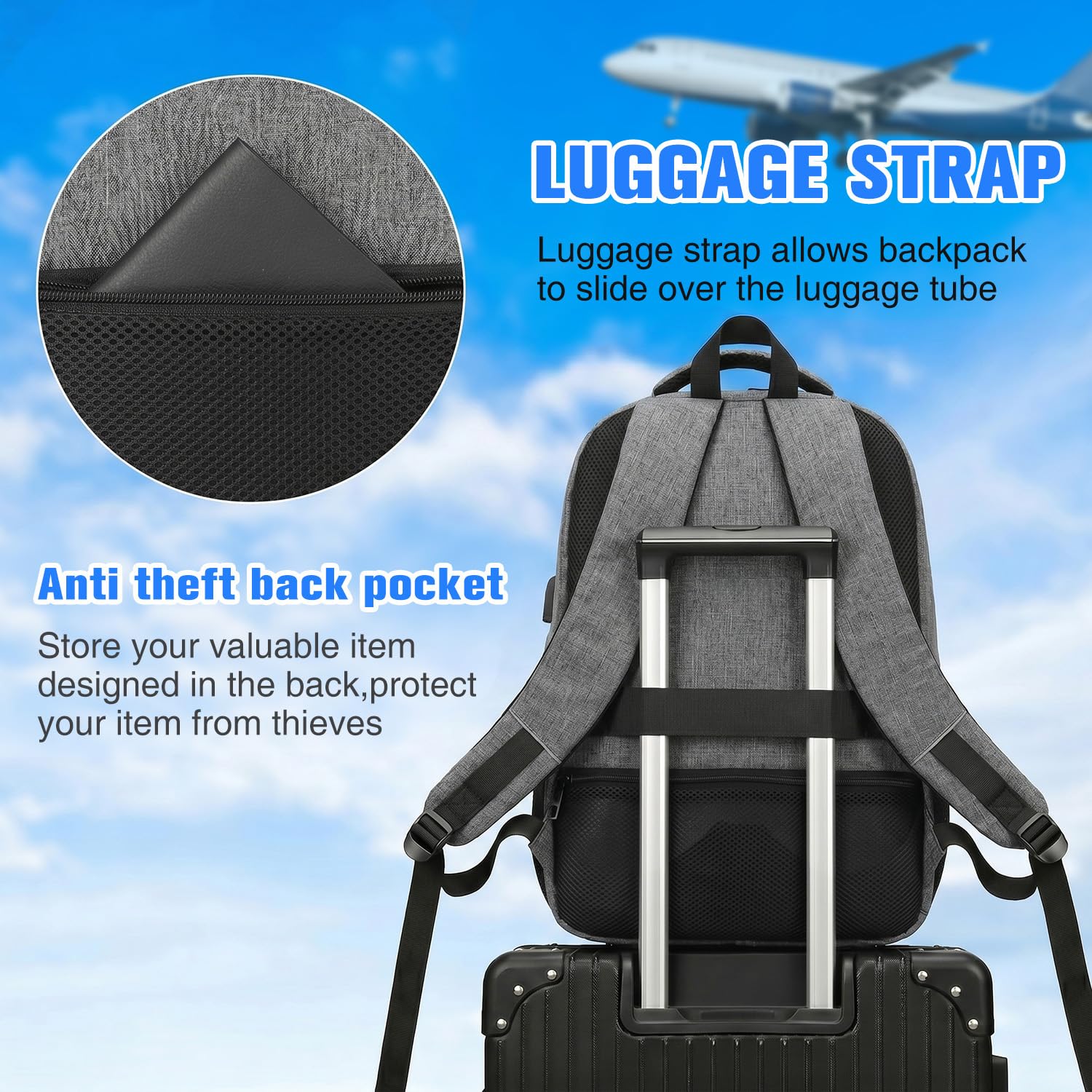 Paude Mochila para ordenador portátil de 17,3 pulgadas, mochila escolar grande para adolescentes y adultos, mochila de trabajo para estudiantes de secundaria, universitarios y profesionales