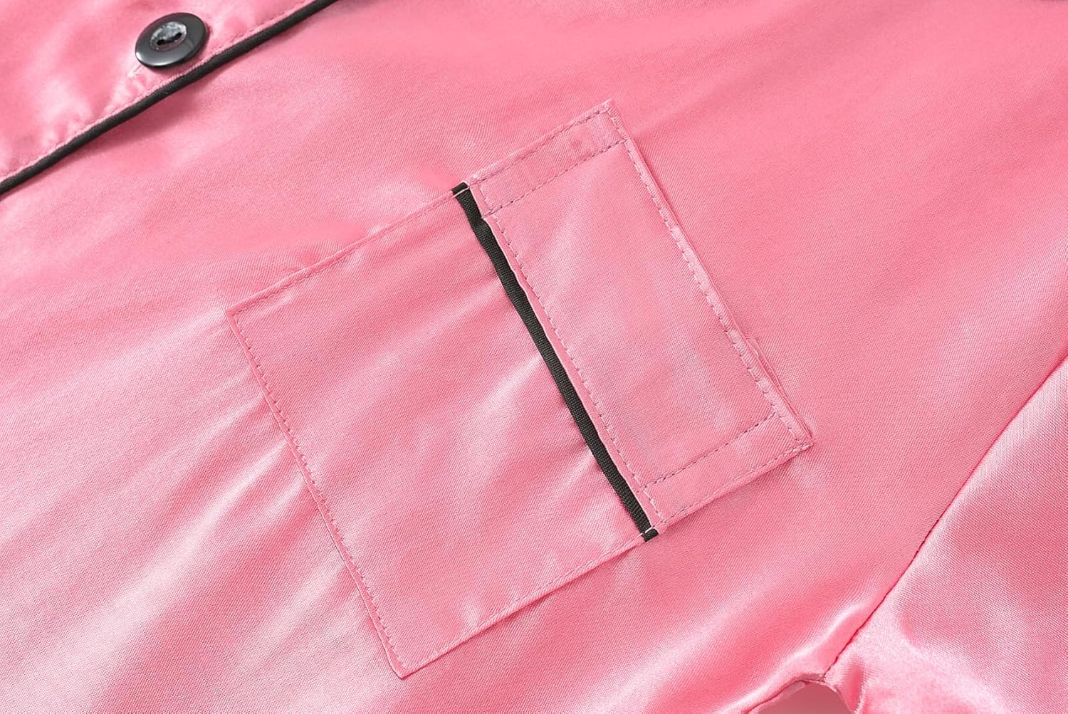 Satin Summer Pajamas for Big Girls Unisex Kids Silk Button Down Short Sleeve & Shorts PJS 3PCS Size 8-16 - Image 4