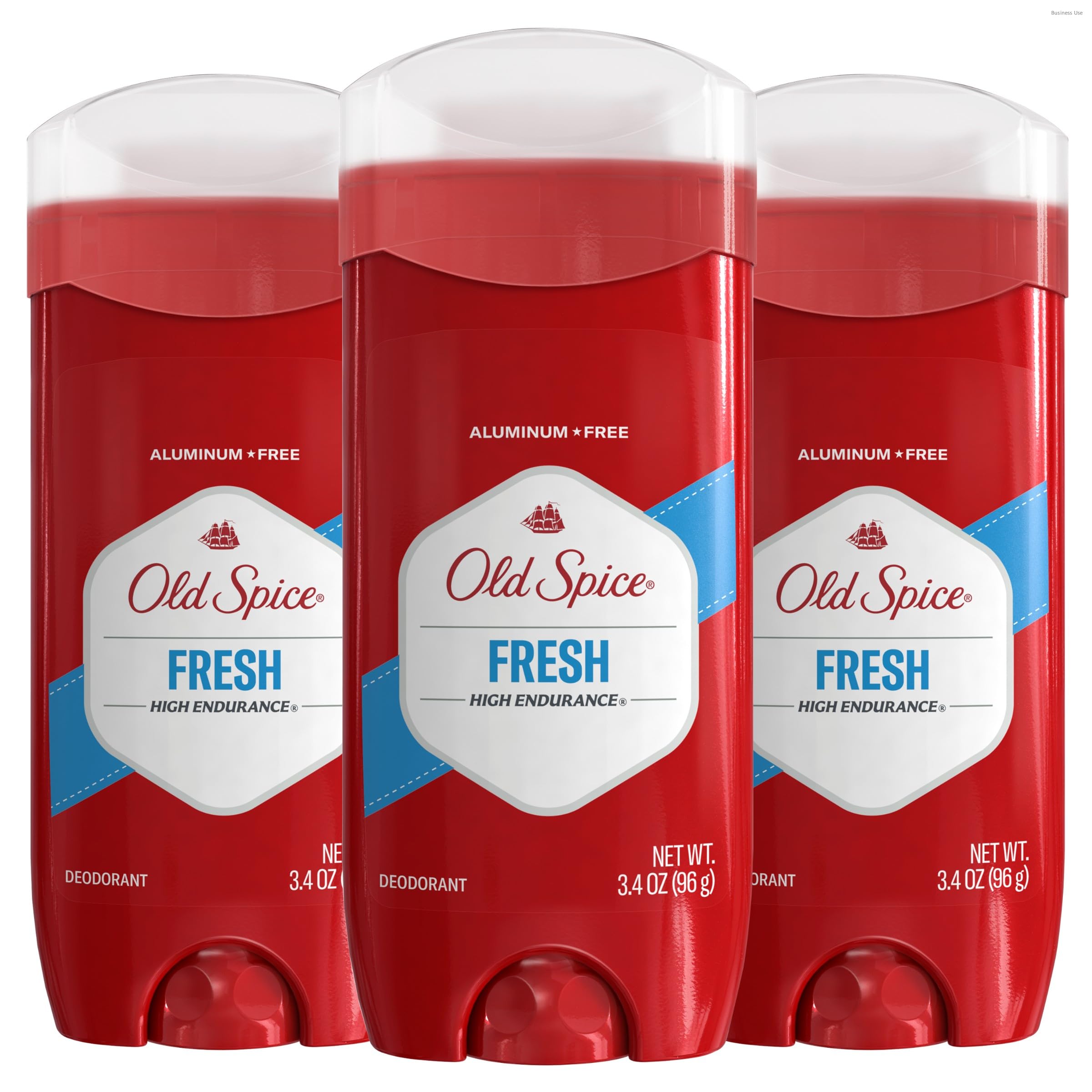 Photo 1 of Old Spice Aluminum Free Deodorant For Men, High Endurance, 24/7 Sweat Defense & Odor Protection, 24/7 Freshness & Lasting Scent, Fresh Scent, 3.4 oz (Pack of 3)
