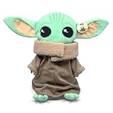 Jay Franco Star Wars The Mandalorian Stylized The Child Plush Stuffed Pillow Buddy Featuring Baby Yoda Grogu - Super Soft Polyester Microfiber, 16 inch