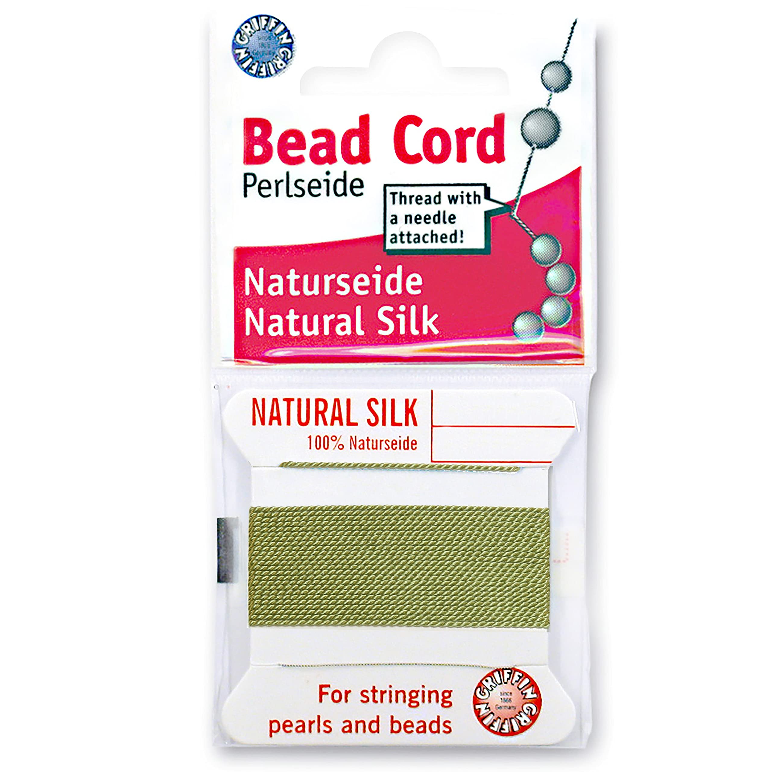 Griffin Jade 1Mm Thick Silk Cord Green - Size 16