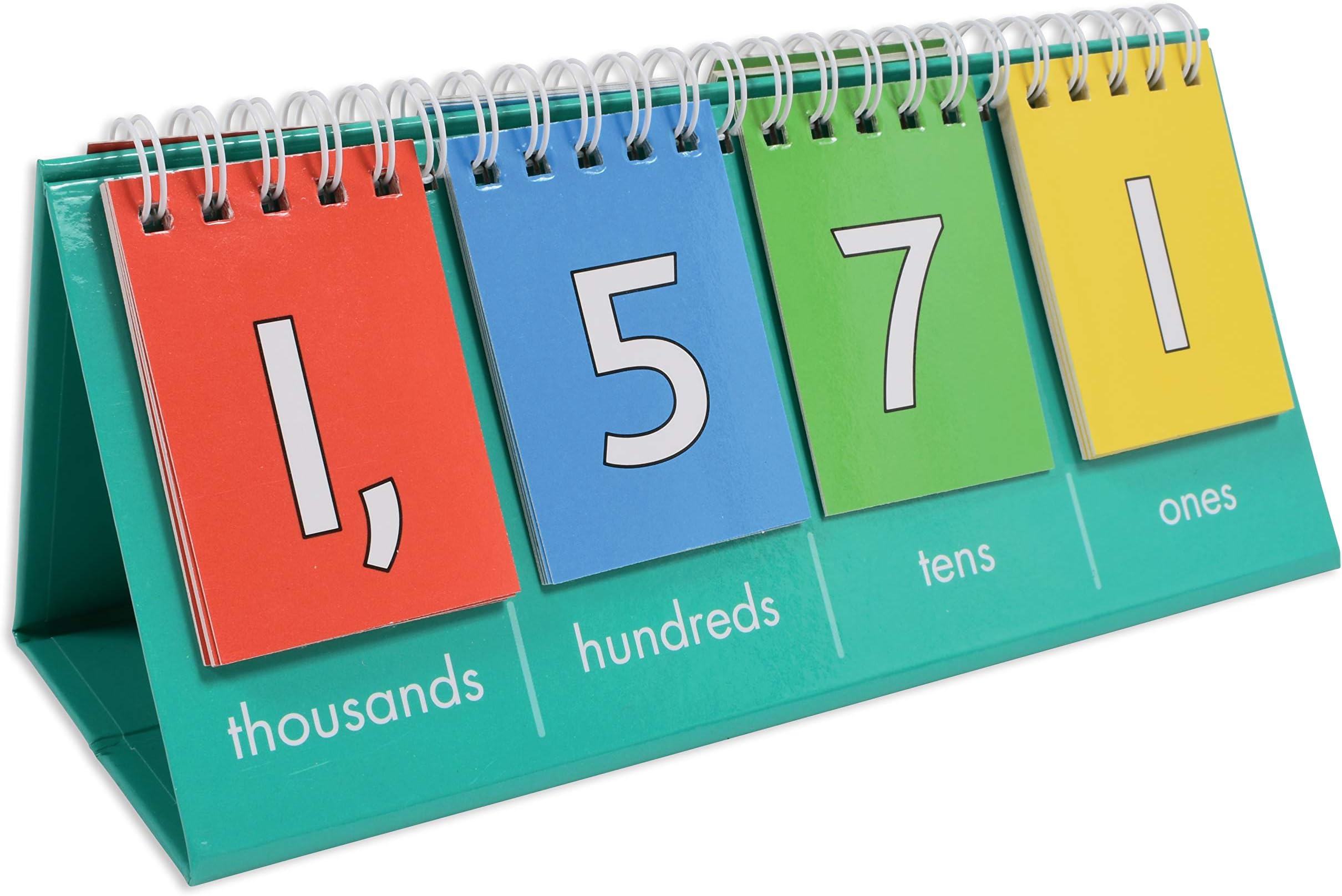 edxeducation Student Place Value Flip Chart - Thousands - Learn to Count by Ones, Tens, Hundreds and Thousands