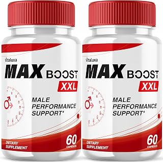 (2 Pack) Max Boost XXL Capsules, Max Boost Pills - Max Booster XL Maximum Strength Advanced Formula Performance Blend Health Wellness, Max BoostXXL MaxBoostXXL Premium Ingredients (120 Ct)