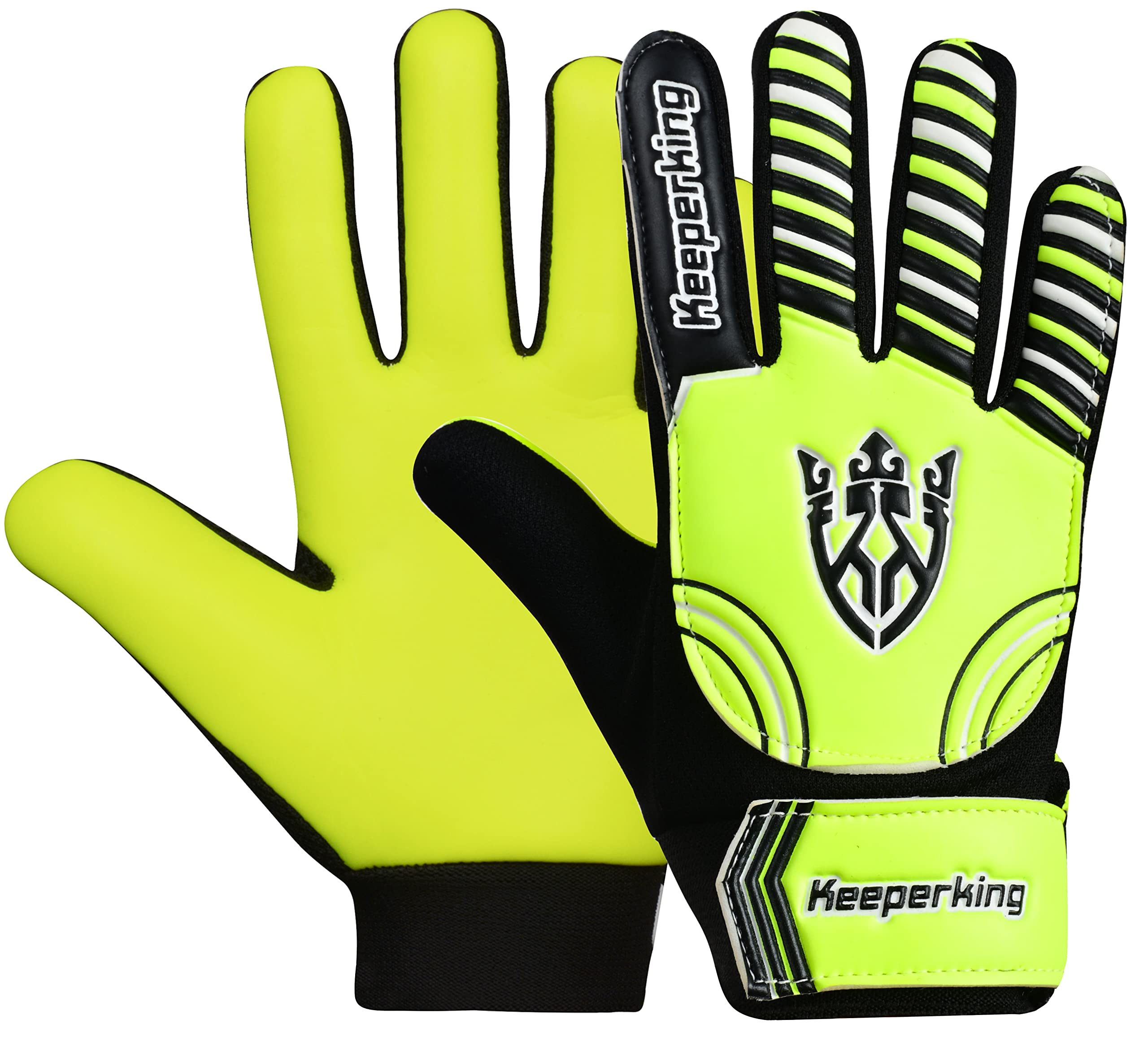 KeeperkingKids Goalkeeper Gloves Boys Girls Football Gloves Football Player Gloves Boys Goalkeeper Gloves Torman Gloves Size 4-7