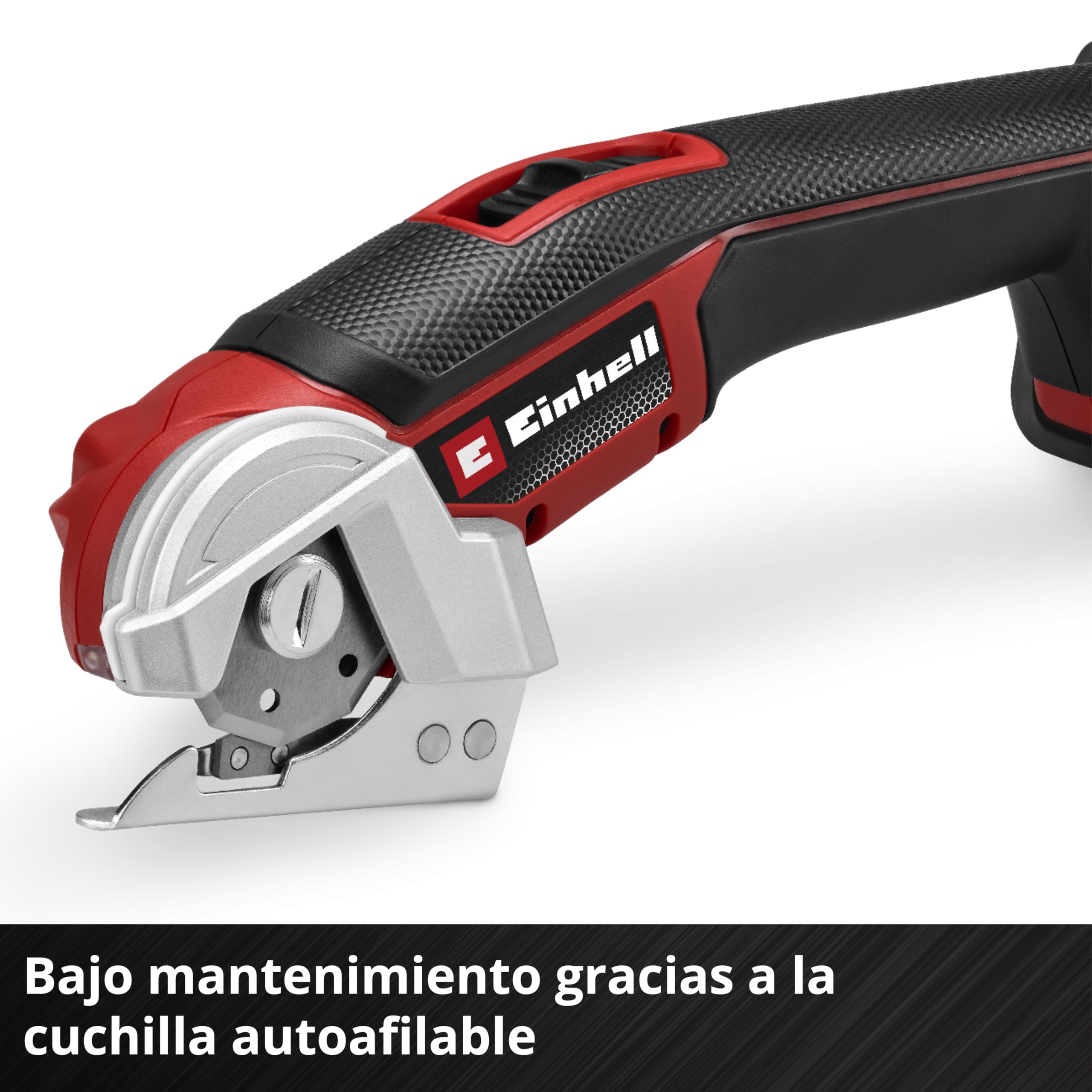 Einhell cortador universal con batería TE-UC 18/6 Li-Solo Power X-Change (18 V, tijeras universales para materiales hasta 6 mm, luz LED, indicador de línea de corte, sin batería)
