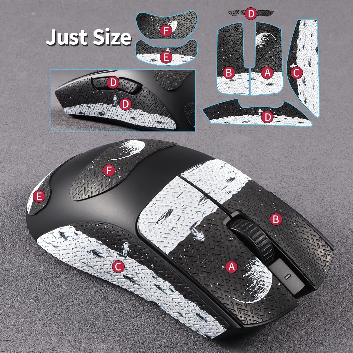 Amazon.co.jp: immoenuc マウスグリップテープ ステッカー Razer Viper
