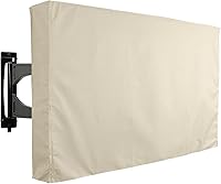 Vista 6 de KHOMO GEAR Funda de TV para exteriores, serie Sahara, protector universal resistente a la intemperie para TV de 22 a 24 pulgadas, se adapta a