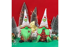 Adorable Grinch Gnome Christmas Decorations, 2 Pack