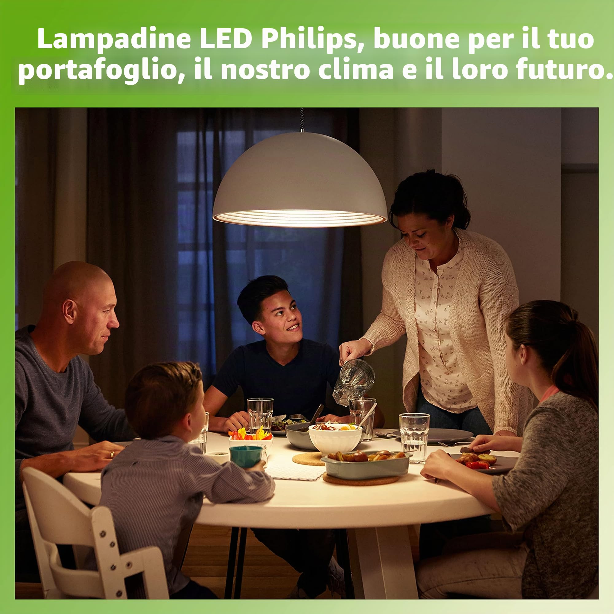 PHILIPS LED Lampadina, Globo, Flame, 6.5W-20WW, Dimmerabile, E27, 1 pezzo