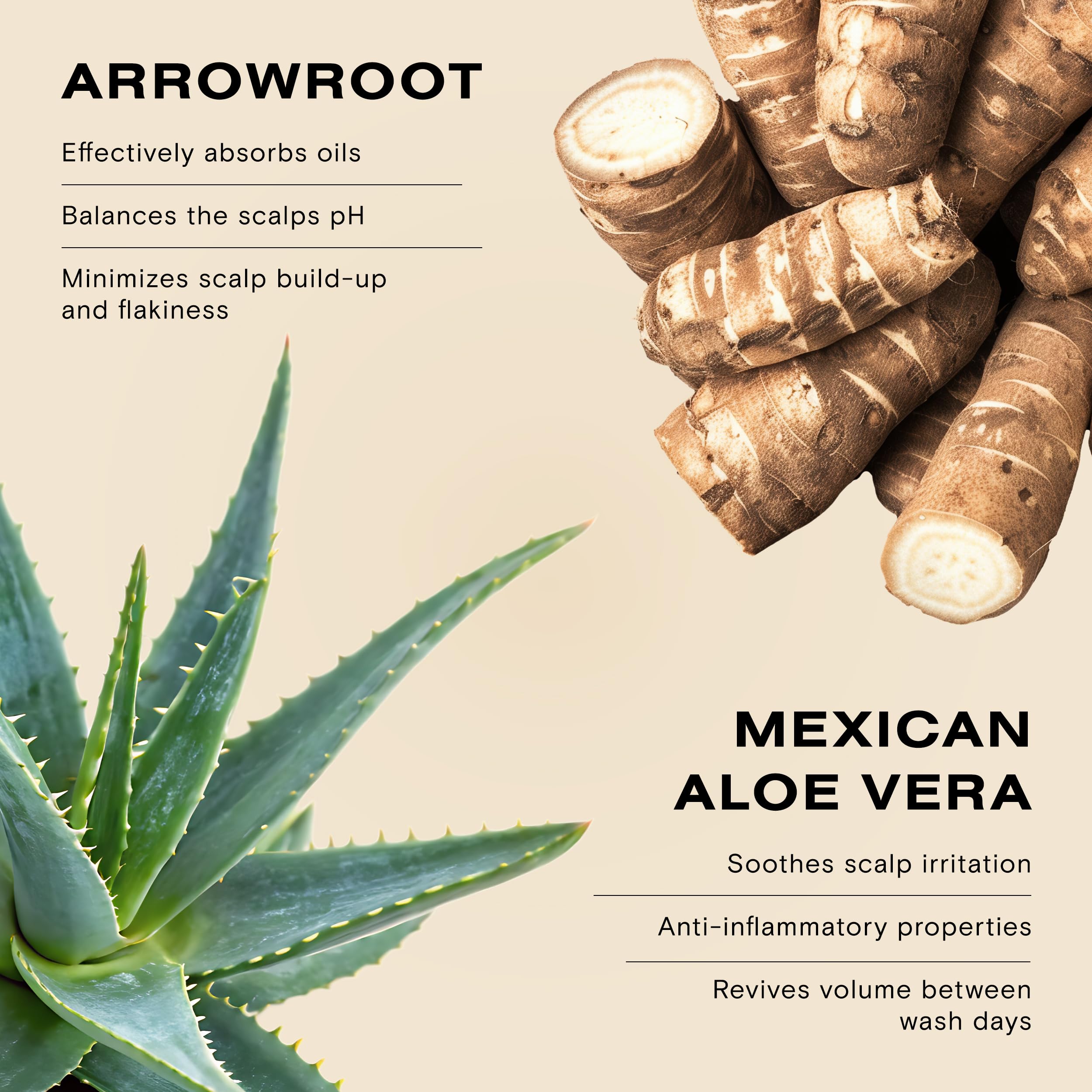 Ceremonia Arrowroot Dry Shampoo Powder with Aloe & Brazilian Clay, 0.35 oz