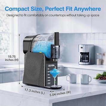 Slushie Machine-88oz Slushy Machine for Home, Frozen Drink Maker, No Ice Needed, One-Touch Slush Machine with 6 Preset Programs Self-Clean Function for Margarita, Smoothie, Milkshake, Frozen Cocktails