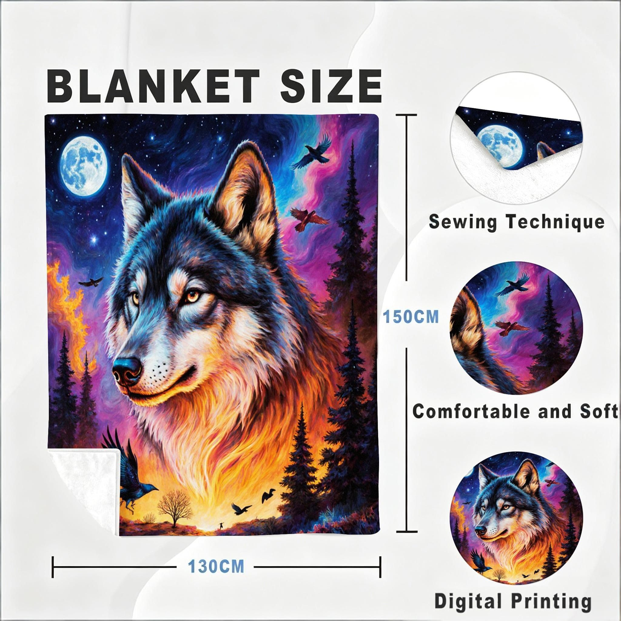 Manta 220x240 cm Pájaro Animal Franela Polar para Cama 135/150-A289