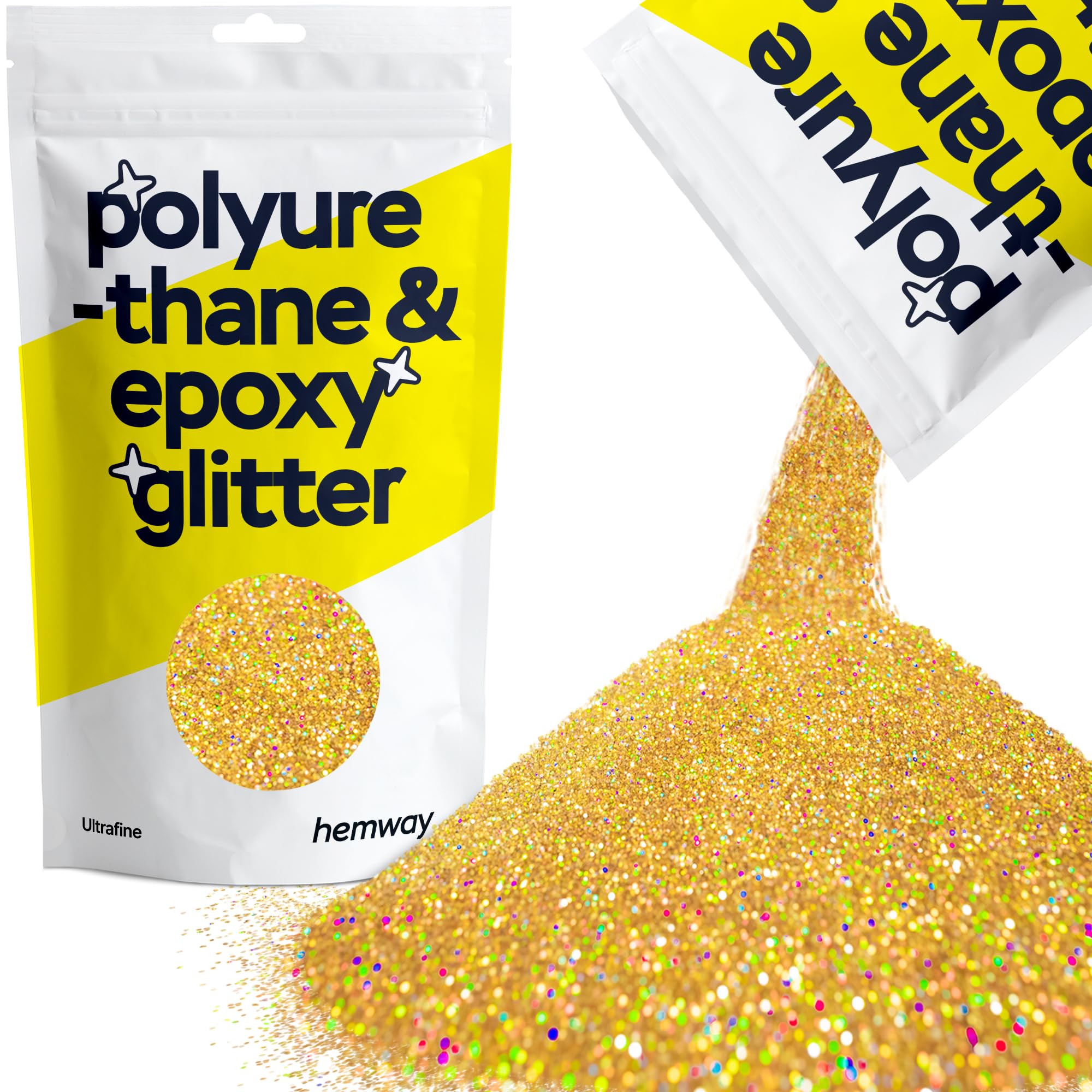 Hemway Resin Glitter Bronze Brown 100g Super Chunky | Polyurethane & Epoxy Glitter for Resin Crafts, Tumblers, Coasters, Floor & Table Art — view 170