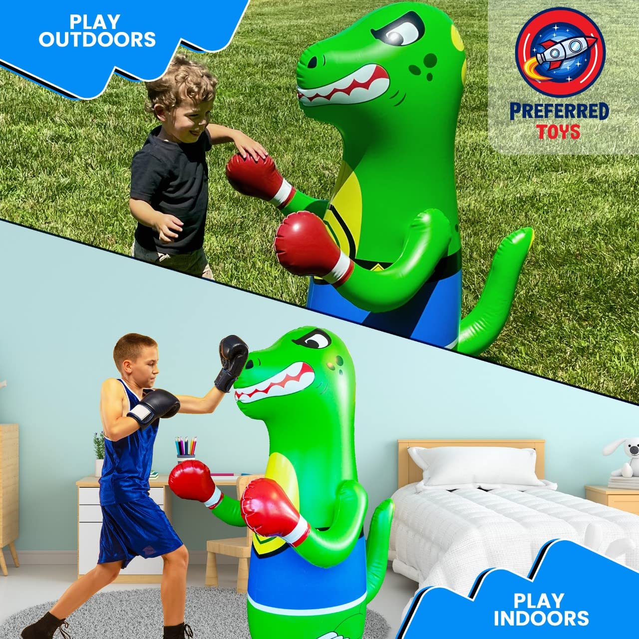 Preferred Toys Inflatable Punching Bag for Kids Bop Bag Inflatable