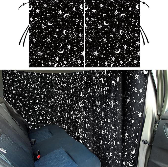 Car Privacy Divider Curtains Detachable Simple Interior
