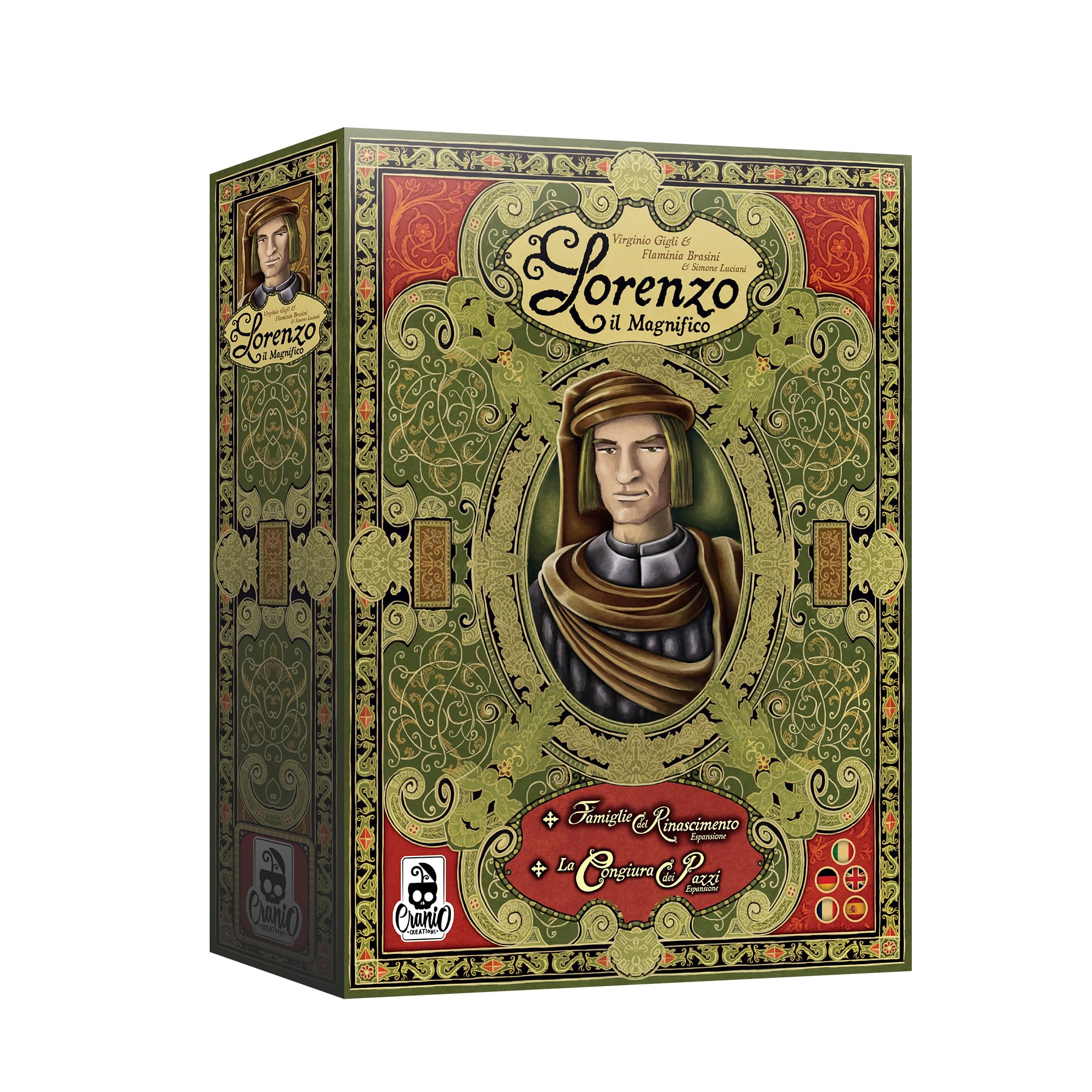 Lorenzo der Wspaniały: Deluxe Edition - Cranio Creations - Multilingual - Worker Placement dla 2-5 osób - 12 lat