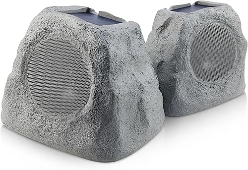 iHome IHRK-500LTMS-PR alimentado por energía solar, recargable, inalámbrico, resistente a la intemperie, 30 vatios, piscina, jardín, exterior, luz