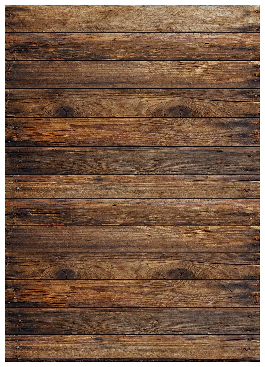 Fotohintergrund 2,2x1,5 M – Vintage-Holzoptik, Nahtlos, Aus Baumwolle-Polyester