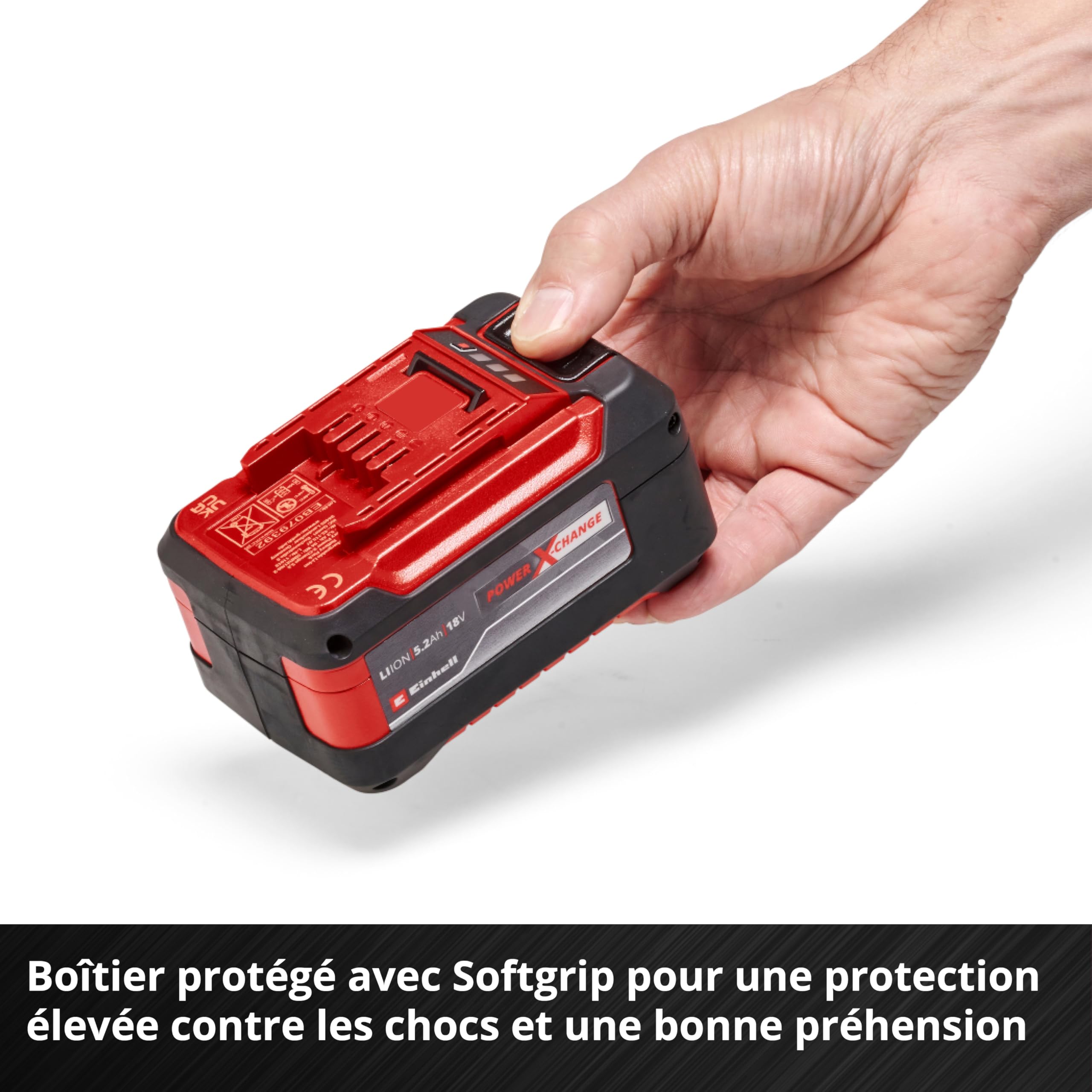 Einhell Batterie 5,2 Ah Power X-Change Plus (Lithium-ION, 18 V, pour Tous Les appareils Einhell Power X-Change)