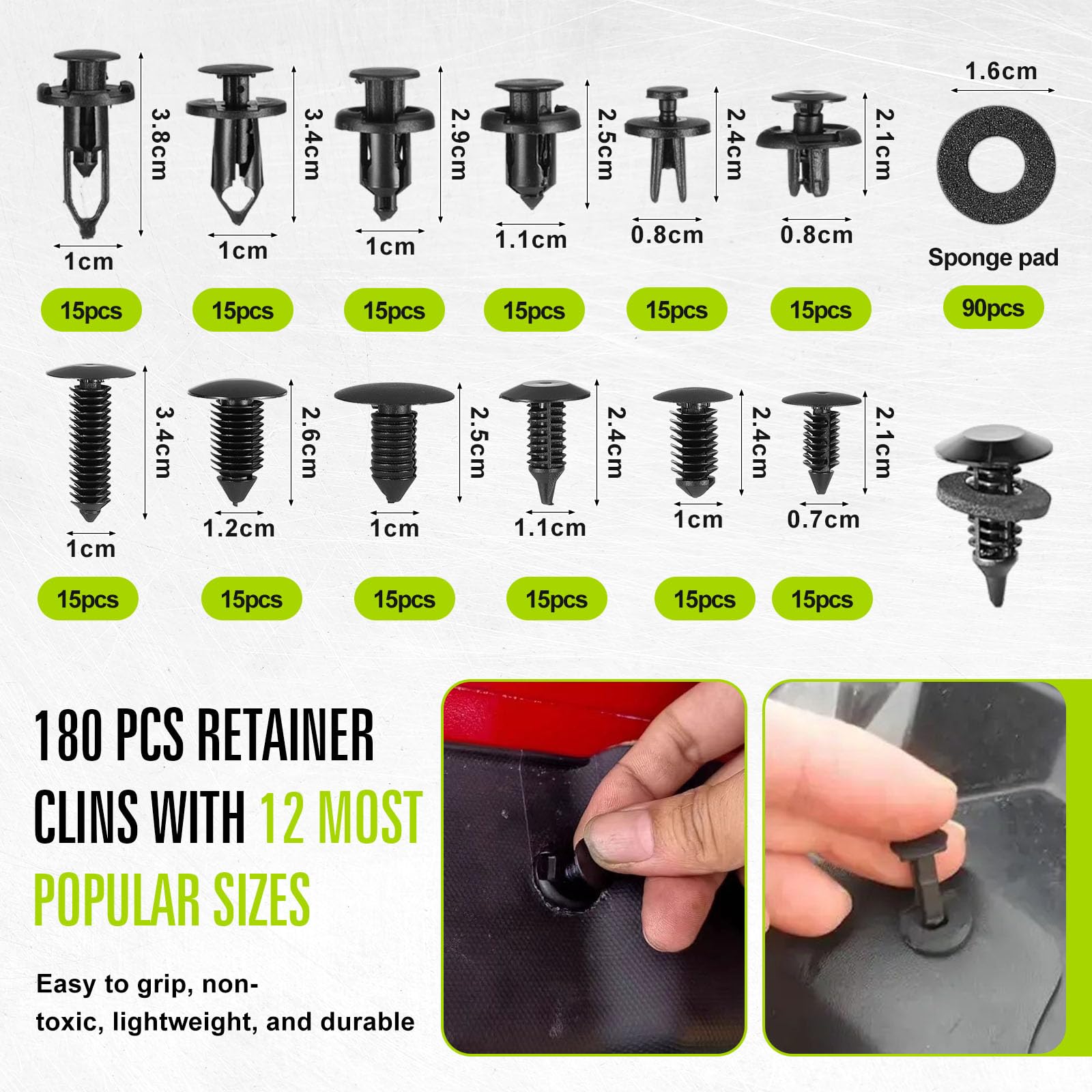 Coptiner 415 Pcs Car Trim Removal Tool Kit - Image 4