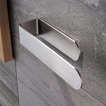 Hand Towel Holder Bathroom, Hand Towel Bar/Towel Ring, 3M Self Adhesive No Drilling Stick on Wall Towel Holder Towel Rod Towel Rack for Bathroom SUS 304 Stainless Steel Brushed Nickel Silvery