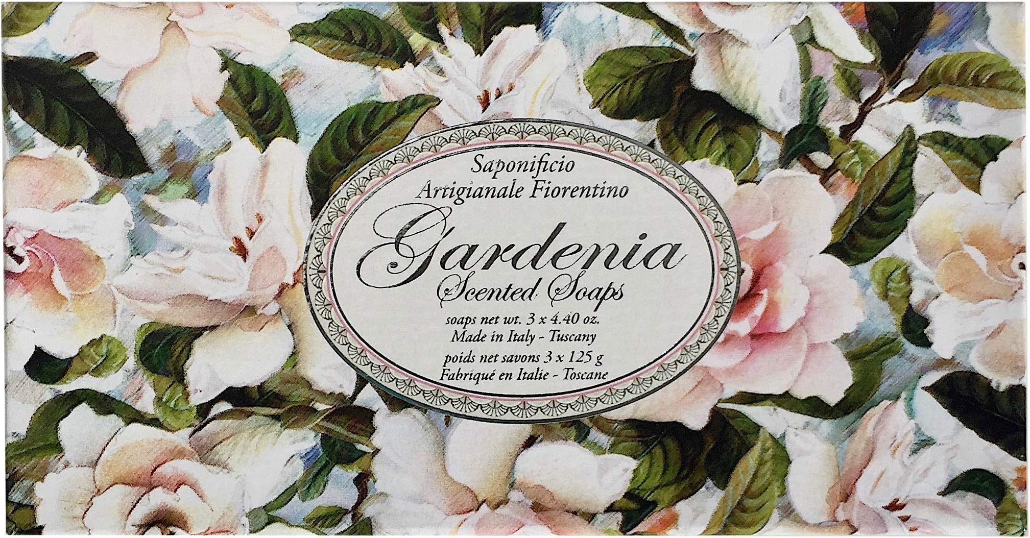 Luxury Soap Set of 3 Hand Made 4.40 Ounce Bars - Gardenia