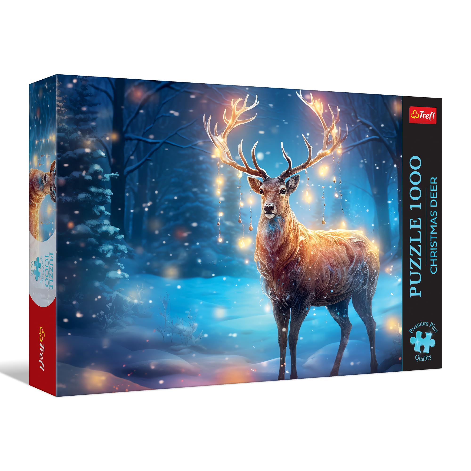 Trefl Premium Plus Quality 1000 Piece Christmas Deer - Timeless Designs Range Pieces for Adults and Children 14+ Years
