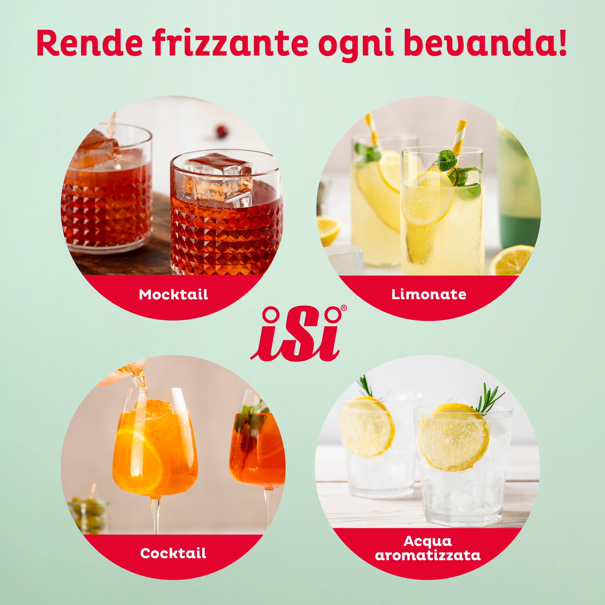 iSi Twist'n Sparkle Virtuoso Machine à gazéifier 0,95 l – Machine à soda pour eau pétillante, jus et cocktails – Machine à gazéifier et à soda avec housse en silicone antidérapante – Machine à eau