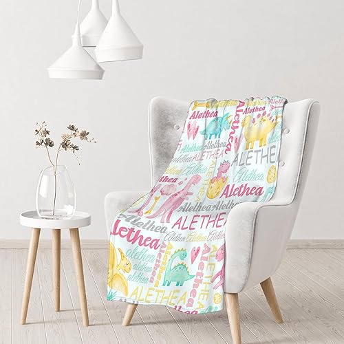 Miniatura 5 de Manta de bebé personalizada para niñas y niños, manta de bebé personalizada con nombre para niños pequeños, baby shower, recién nacidos, guardería,